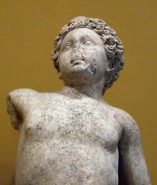 Detail of Commodus as the Infant Hercules Killing Snakes in the Boston Museum of Fine Arts, October 2009