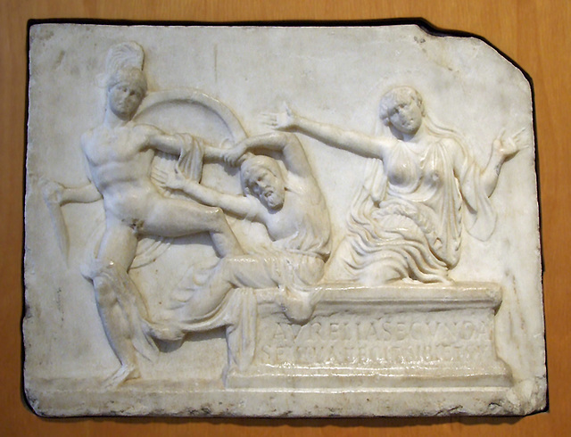 Mythological Relief with the Death of Priam in the Boston Museum of Fine Arts, October 2009
