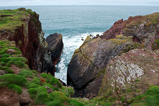 Colourful cliffs