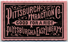 Pittsburgh Traction Company Ticket