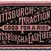 Pittsburgh Traction Company Ticket