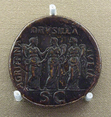 Sestertius with Agrippina, Drusilla, and Julia in the Boston Museum of Fine Arts, October 2009