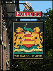 Harcourt Arms pub sign