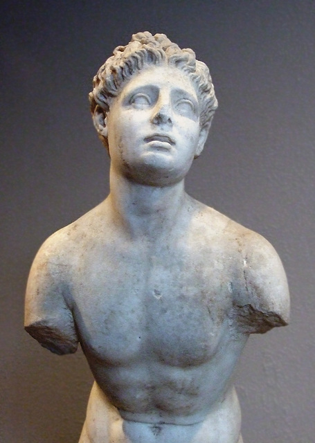 Detail of the Youthful Athlete in the Boston Museum of Fine Arts, October 2009
