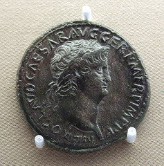 Sestertius with a Bust of the Emperor Nero in the Boston Museum of Fine Arts, October 2009