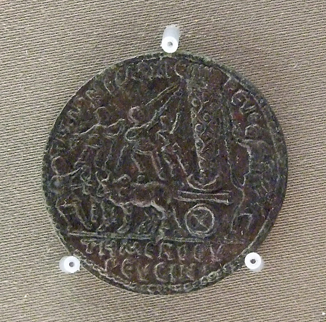 Bronze Coin with a Cult Image on a Cart in the Boston Museum of Fine Arts, October 2009