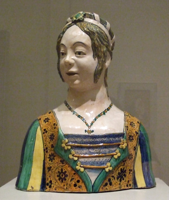 Majolica Bust of a Woman in the Boston Museum of Fine Arts, July 2011