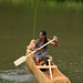 Mamerto in his canoe