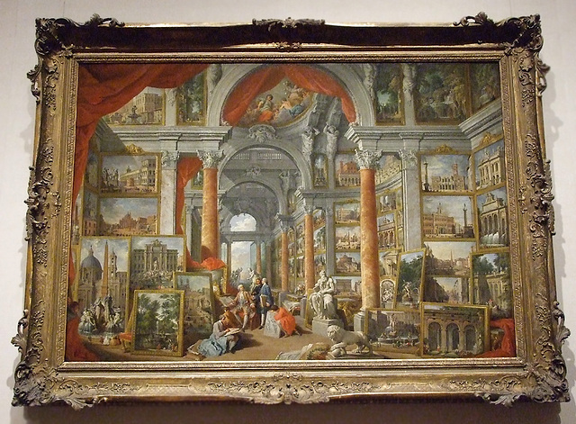 Picture Gallery with Views of Modern Rome by Pannini in the Boston Museum of Fine Arts, June 2010