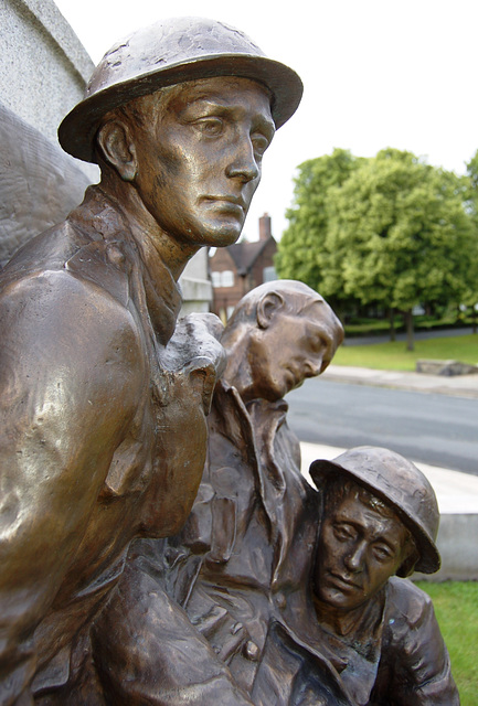 Detail of First World War Memorial, Port Sunlight, Wirral by Sir William Goscombe John