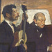 Detail of Degas' Father Listening to Lorenzo Pagans Playing the Guitar by Degas in the Boston Museum of Fine Arts, June 2010