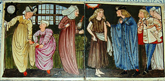 Tile designed by Burne Jones which once formed part of a fireplace at 'The Hill', Whitley, Surrey