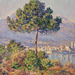 Detail of Antibes Seen from Plateau Notre-Dame by Monet in the Boston Museum of Fine Arts, June 2010