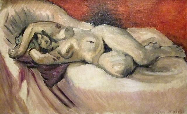 Detail of Reclining Nude by Matisse in the Boston Museum of Fine Arts, June 2010