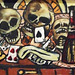 Detail of Still Life with Three Skulls by Max Beckmann in the Boston Museum of Fine Arts, June 2010