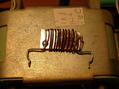 Overheated shunt resistor