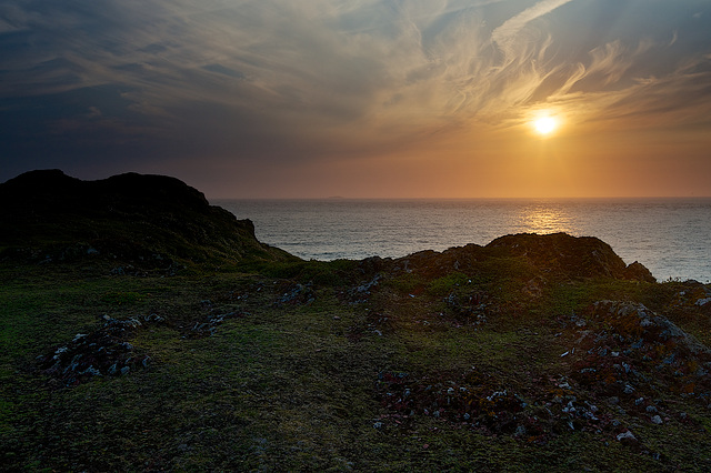 Sunset from the cliff top