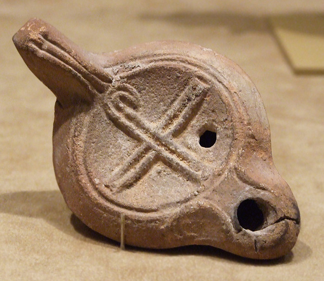 Clay Lamp with a Christogram in the Metropolitan Museum of Art, January 2010