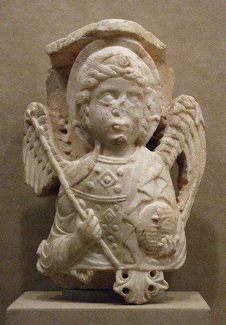 Capital Bust with the Archangel Michael in the Metropolitan Museum of Art, January 2010