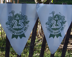 25th Anniversary Banners at the Queens County Farm Fair, September 2007