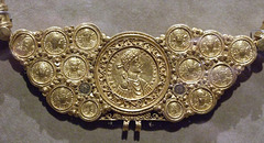 Detail of a Byzantine Pectoral with Coins and Pseudo-Medallion in the Metropolitan Museum of Art, January 2011