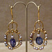 Gold Earrings with Pearls and Sapphires in the Metropolitan Museum of Art, January 2010