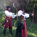 Lord Targai and Nicole Engaged in Archery at the Queens County Farm Fair Demo, September 2007
