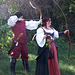 Lord Targai and Nicole Engaged in Archery at the Queens County Farm Fair Demo, September 2007