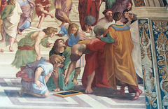 Detail of the School of Athens Fresco by Raphael in the Vatican Museum, Dec. 2003