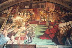 The Crowning of Charlemagne by Raphael in the Vatican Museum, Dec. 2003