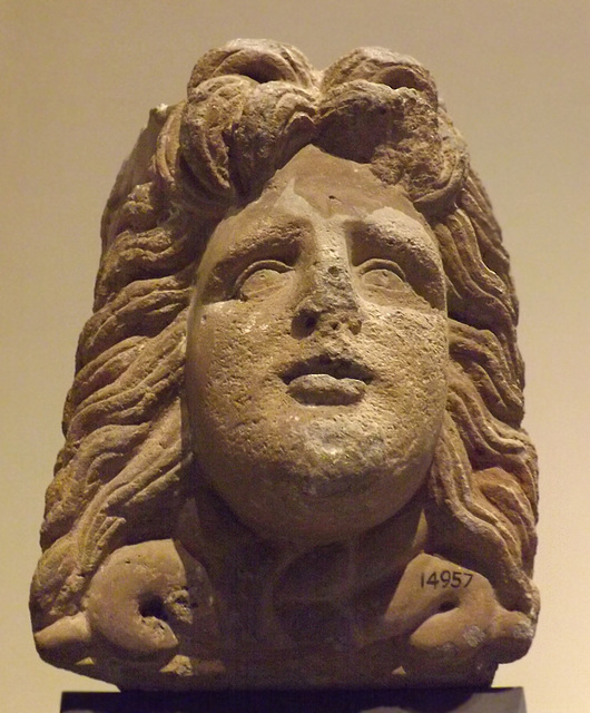 Block with the Head of Medusa in the Vatican Museum, July 2012