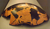 Kylix Fragment with Peleus and Thetis by the Sabouroff Painter in the Vatican Museum, July 2012