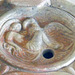 Detail of a Double-Spouted Oil Lamp with Leda and the Swan in the Vatican Museum, July 2012