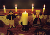 Candles and Candlesticks at the Broken Bridge Twelfth Night Celebration, Dec. 2006
