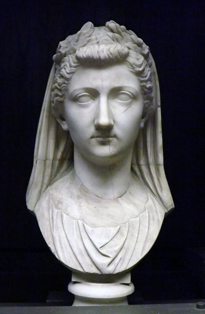 Portrait of Livia as a Priestess in the Vatican Museum, July 2012