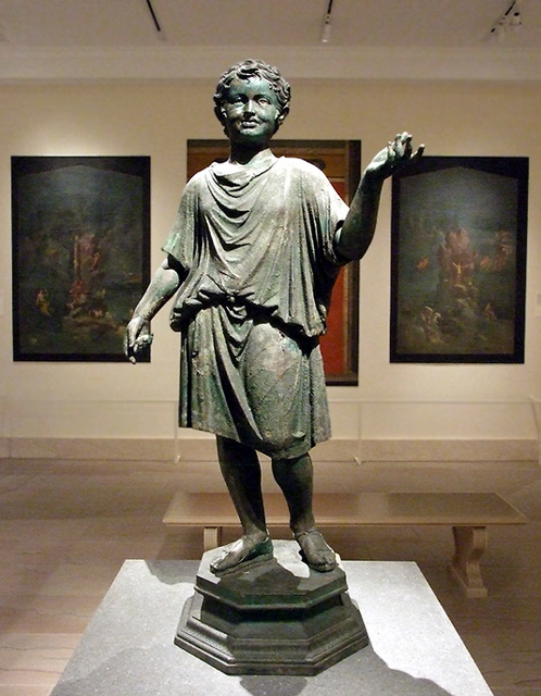 Bronze Statue of a Roman Boy in the Metropolitan Museum of Art, Sept. 2007