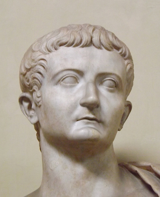 Detail of the Statue of Tiberius in the Vatican Museum, July 2012