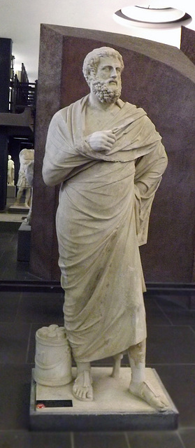 Sophocles from the Theatre at Terracina in the Vatican Museum, July 2012