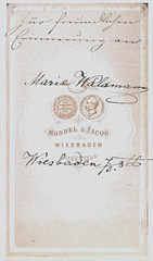 Marie Waldmann's autograph at the back