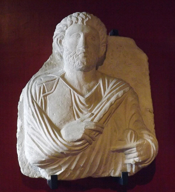 Funerary Relief of a Man from Palmyra in the Vatican Museum, July 2012