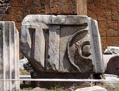 Fragment from the Basilica Aemilia in the Forum Romanum, July 2012