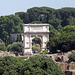 The Arch of Titus from a Distance in Rome, June 2012
