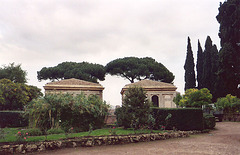 The Farnese Gardens on the Palatine Hill in Rome, Dec. 2003