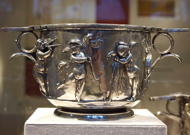 Roman Silver Cup with Sculptural Decoration in the Metropolitan Museum of Art, July 2007