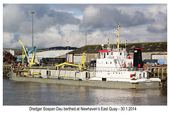 Dredger Sospan Dau - Newhaven - 30.1.2014
