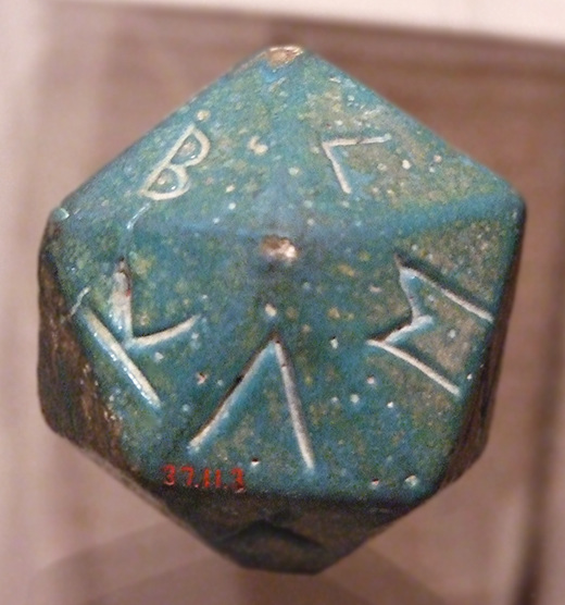 Faience Polyhedron with Greek Letters in the Metropolitan Museum of Art, February 2008