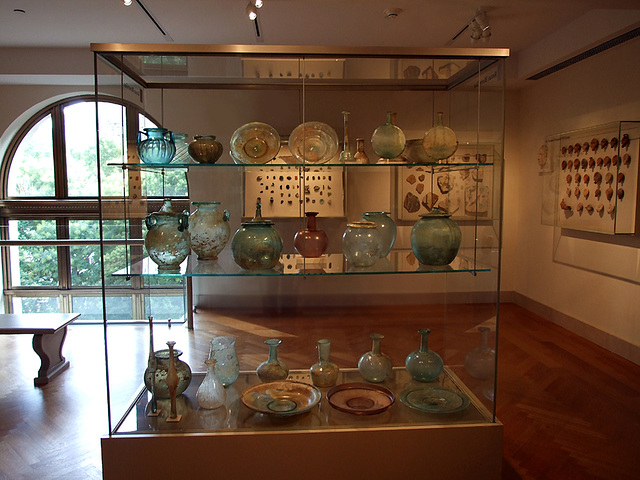 Roman Glass Study Case in the Metropolitan Museum of Art, Sept. 2007