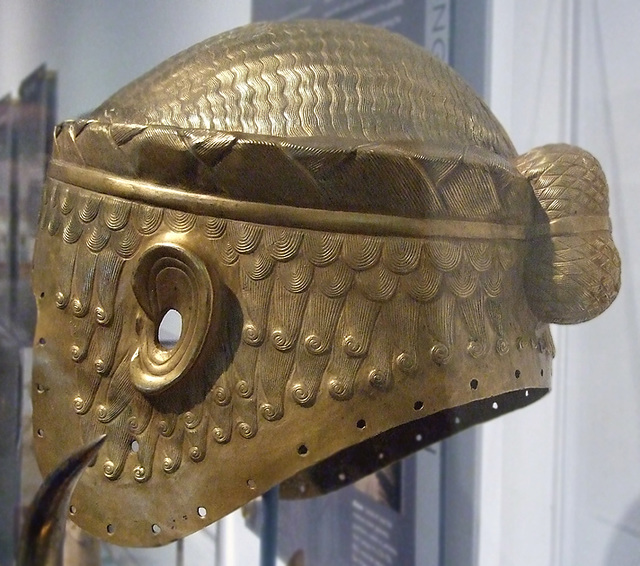Sumerian Helmet in the University of Pennsylvania Museum, November 2009