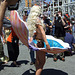 Clam Shell Mermaid and the Paparazzi at the Coney Island Mermaid Parade, June 2007