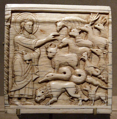 Ivory Plaque of God Creating the Animals in the Metropolitan Museum of Art, August 2007